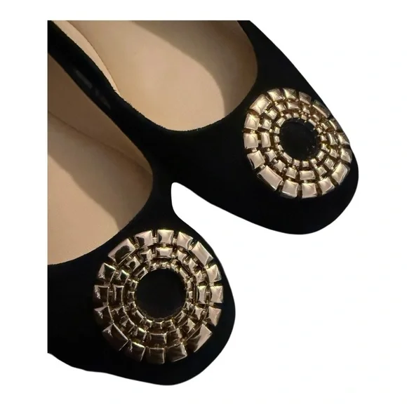 Alex Marie Azalea Black Suede Flat Shoes, size 8 - Picture 8 of 8